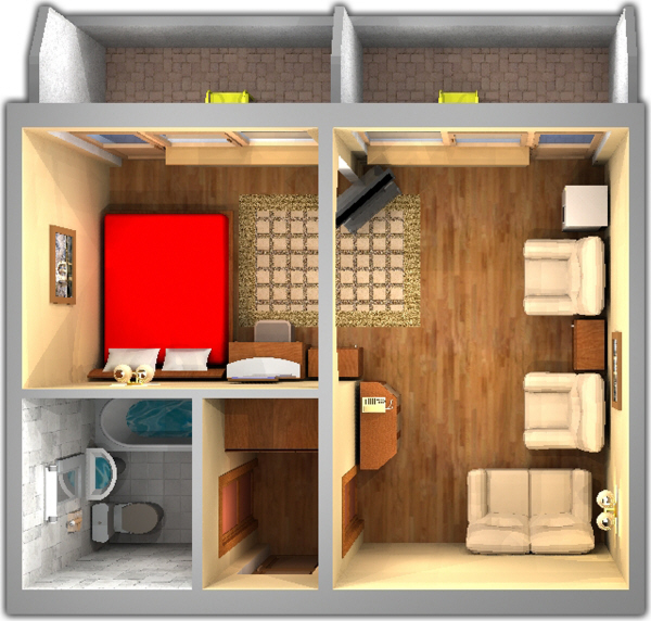 Люкс 1 местный в корпусе 1